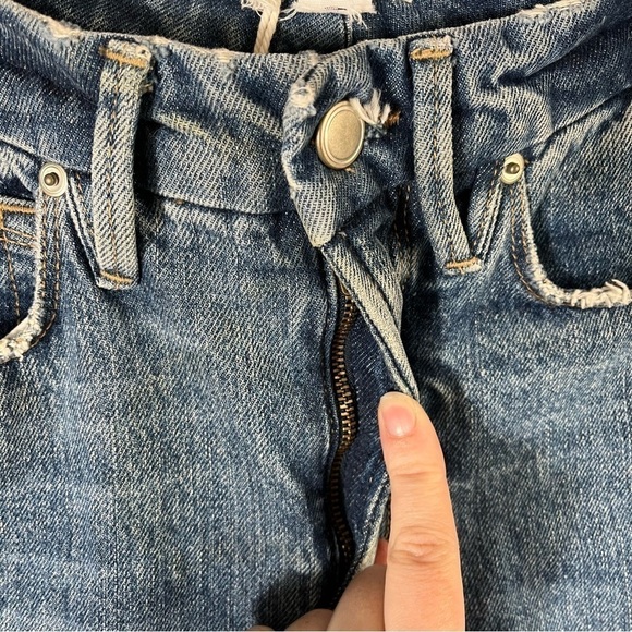 GOOD AMERICAN Good Vintage w/ Jagged Step Hem GV050T Indigo 043 - Picture 7 of 12